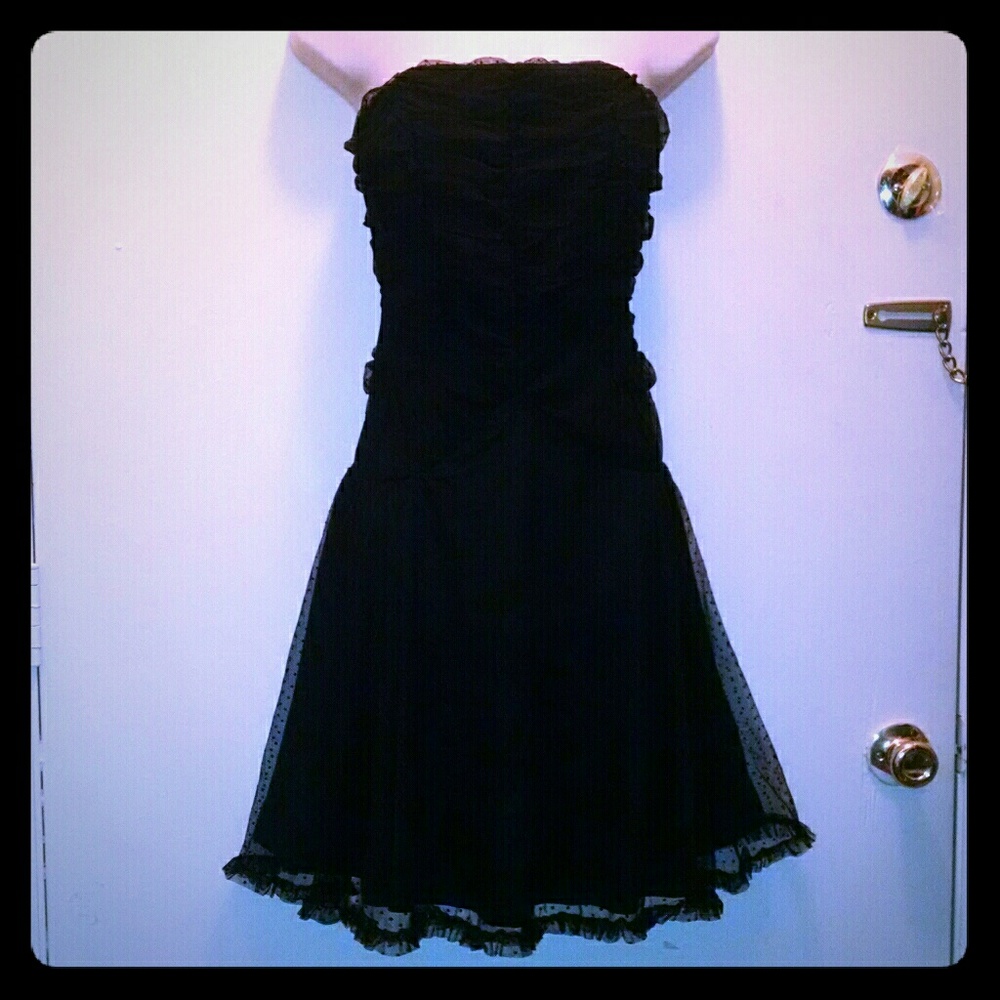 Beautiful strapless lace lined dress